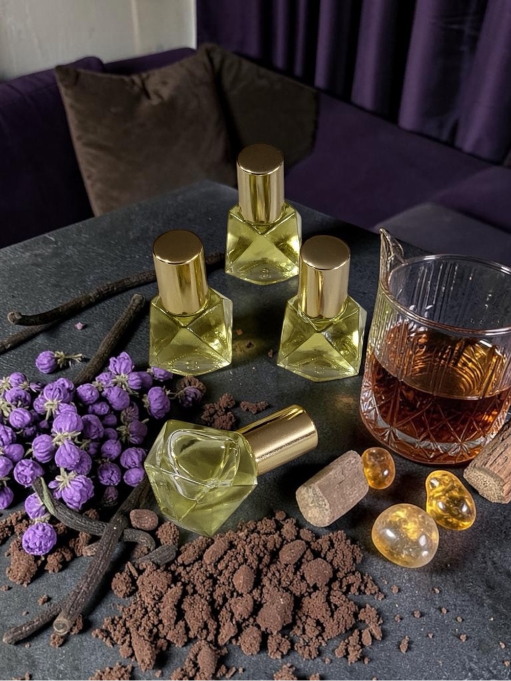 Luxurious Aromatherapy Body Oil Scent Roller Orchid & Vine Botanical Oils